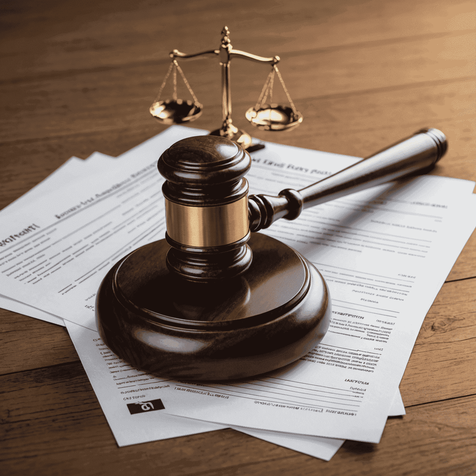 Gavel and legal documents, representing compliance with cryptocurrency regulations and laws in South Africa